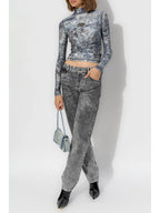 Tops Galaxy Top T-Akara Diesel Azul Mulheres