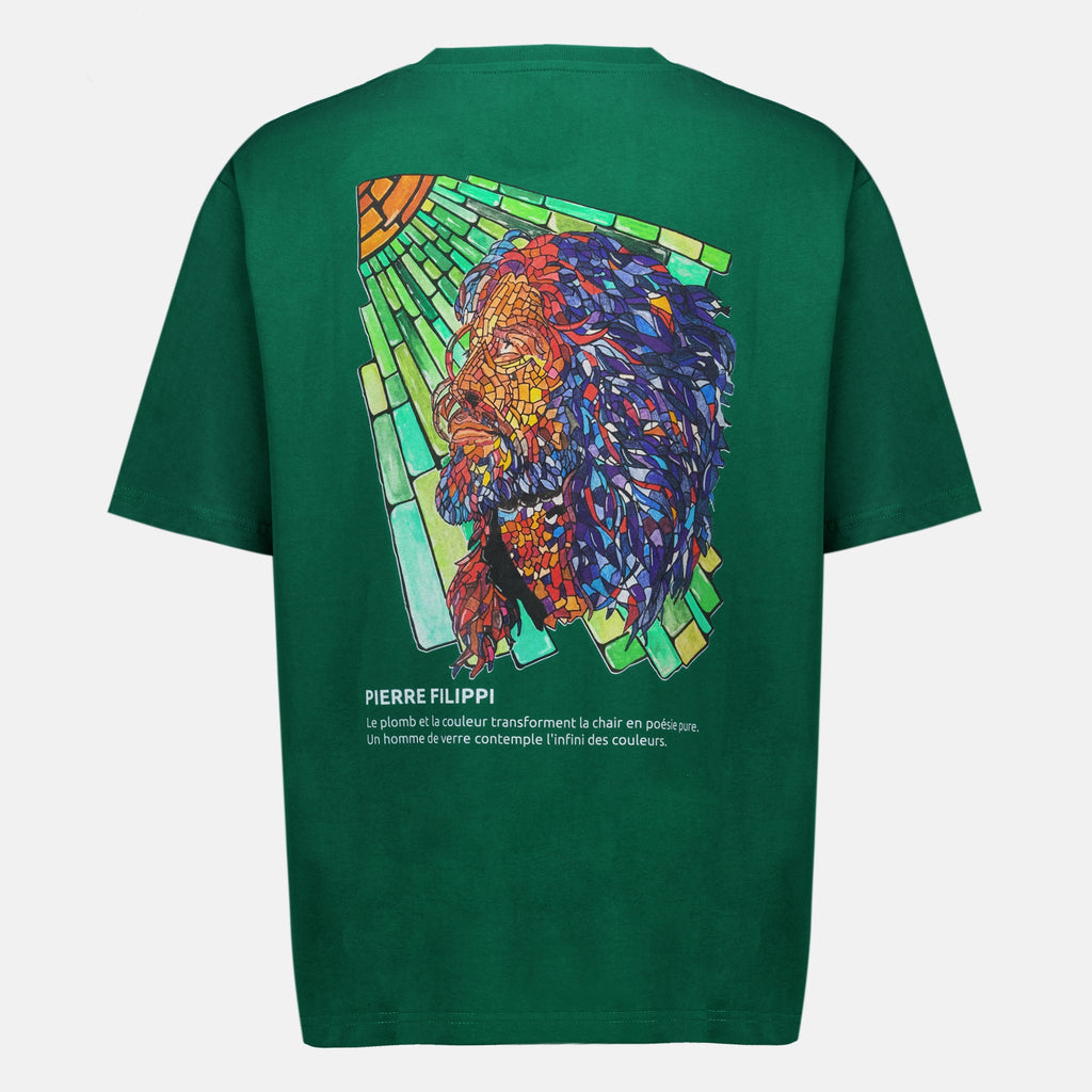 T-shirts Pierre Filippi Green T-shirt Fair Vert Homme
