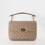 Handtaschen und schultertaschen Rockstud Spike Tasche Valentino Garavani Beige Femme