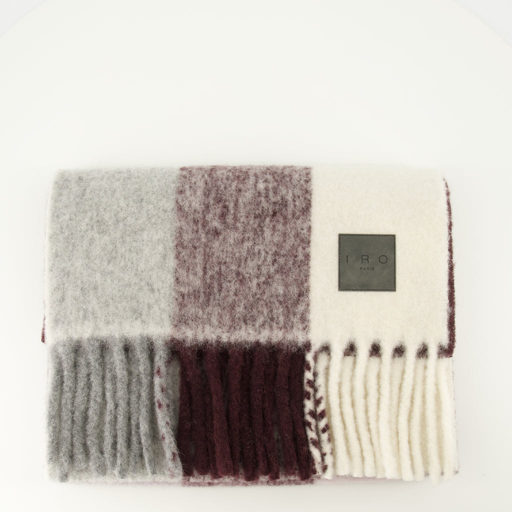 Image de l'article Écharpe à carreaux de la marque Iro pour Femme - Saison Automne-Hiver 2025 - Vue détaillée_3