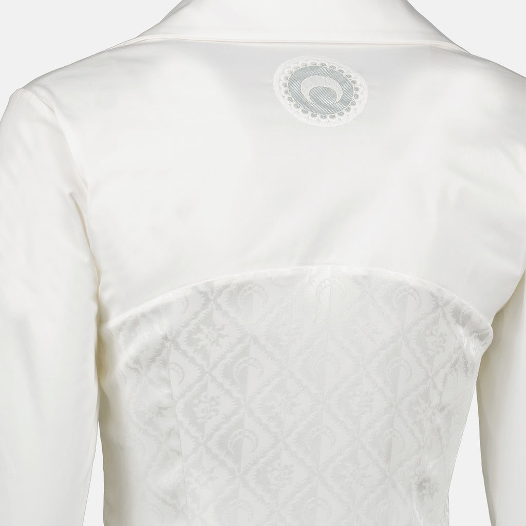 Chemises ホワイトジップアップシャツ Marine Serre Blanc Femme