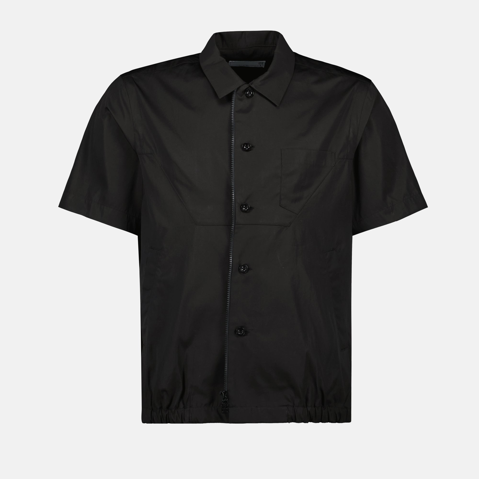 Camisas Camisa de Algodão Sacai Preto Homme