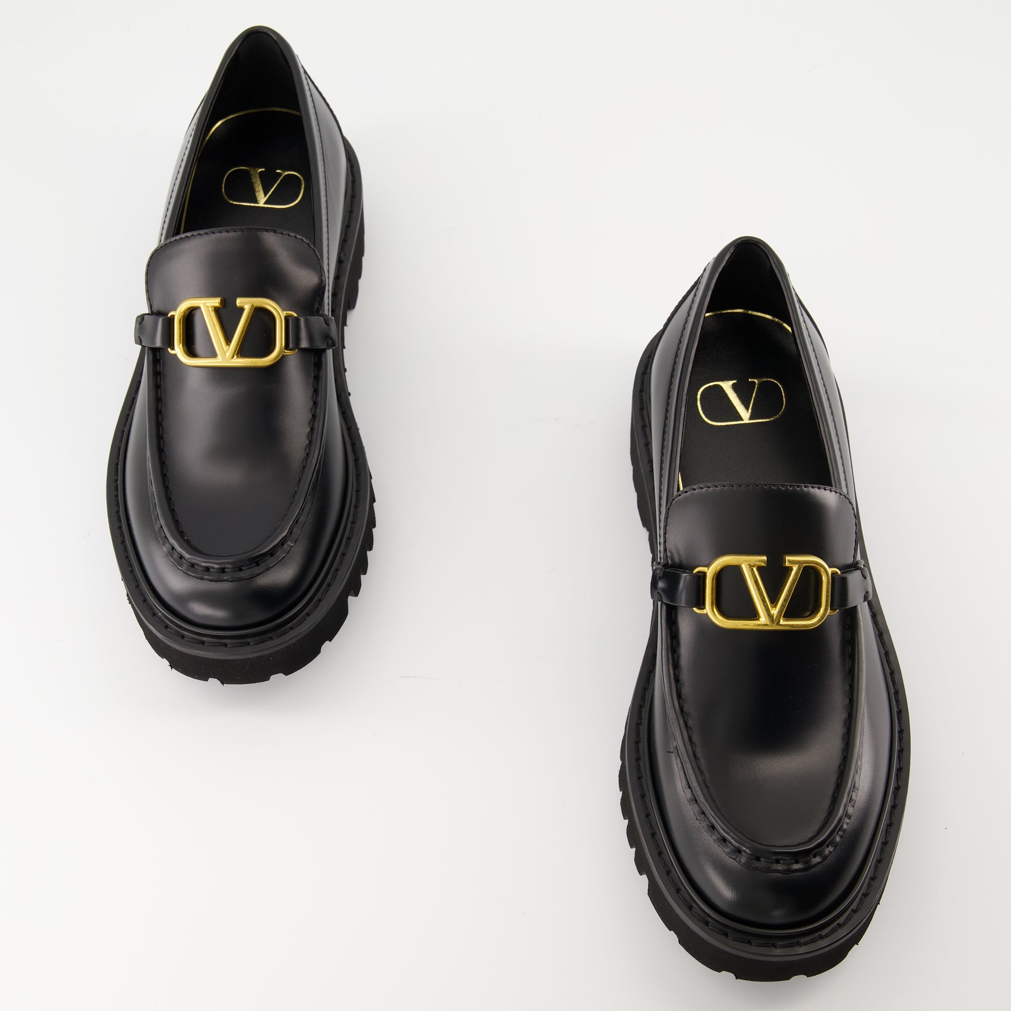 Mocassins VLogo 로퍼 Valentino Garavani Noir Femme