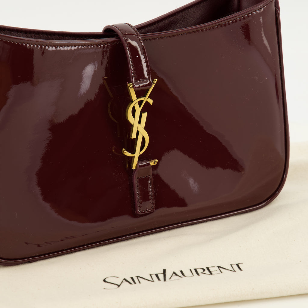 Sacs à main et épaule Saco Le 5 à 7 em Couro Verniz Bordeaux Saint Laurent Bordeaux Femme