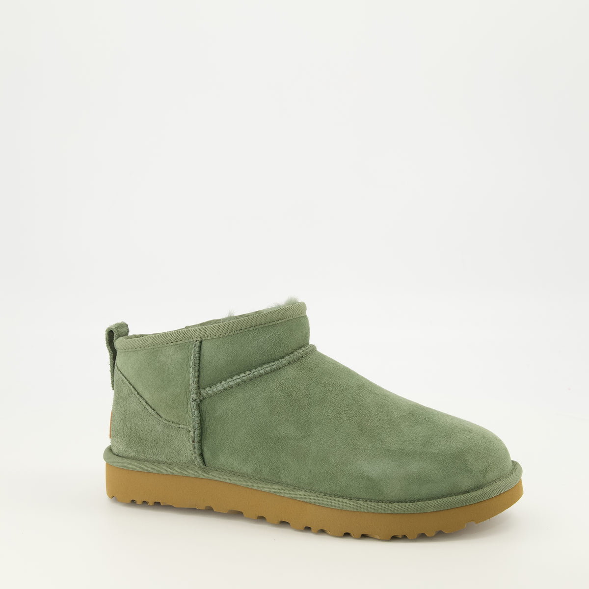 Bottines Bottes Classic Ultra mini vert Ugg Vert Femme