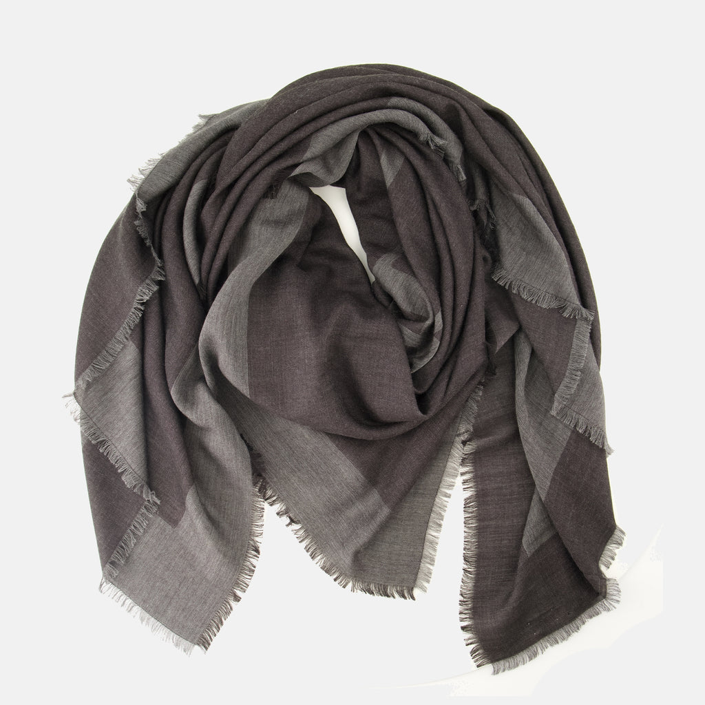 Écharpes, foulards et gants グレーのカシミヤ製カサンドルシルクスクエア Saint Laurent Gris Homme