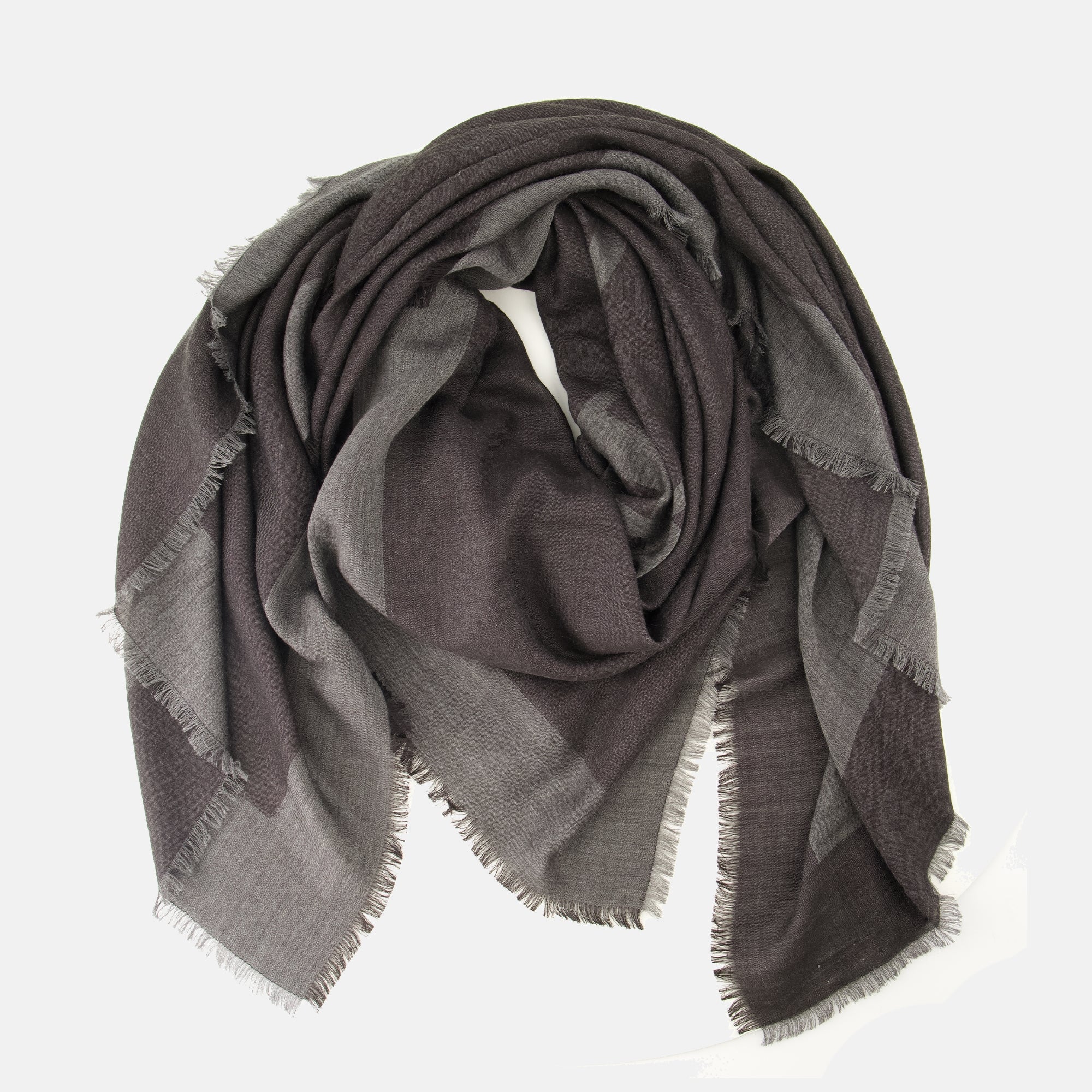 Écharpes, foulards et gants Quadrado de Seda Cassandre em Cachemire Cinzento Saint Laurent Gris Homme