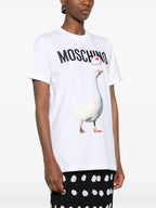 T-Shirts Goose T-Shirt Moschino Weiß Femme