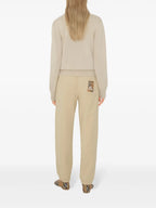 Calças Calças Jogging Cavalier Burberry Bege Femme