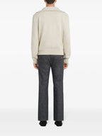 Maille Pull à col zippé Courrèges Beige Homme
