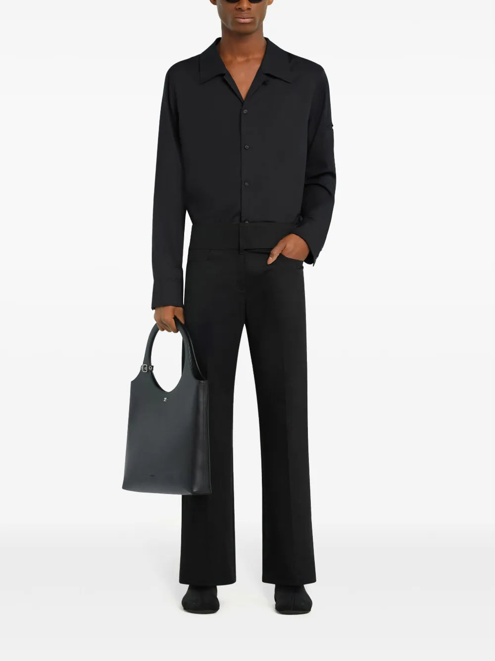 Chemises Chemise noire AC Courrèges Noir Homme