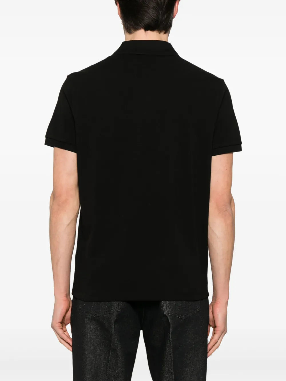 Polos Polo noir à manches courtes Moncler Noir Homme