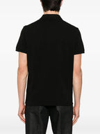 Polos Polo Negro de Manga Corta Moncler Negro Homme