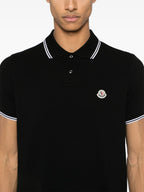 Polos Polo à logo Moncler Noir Homme