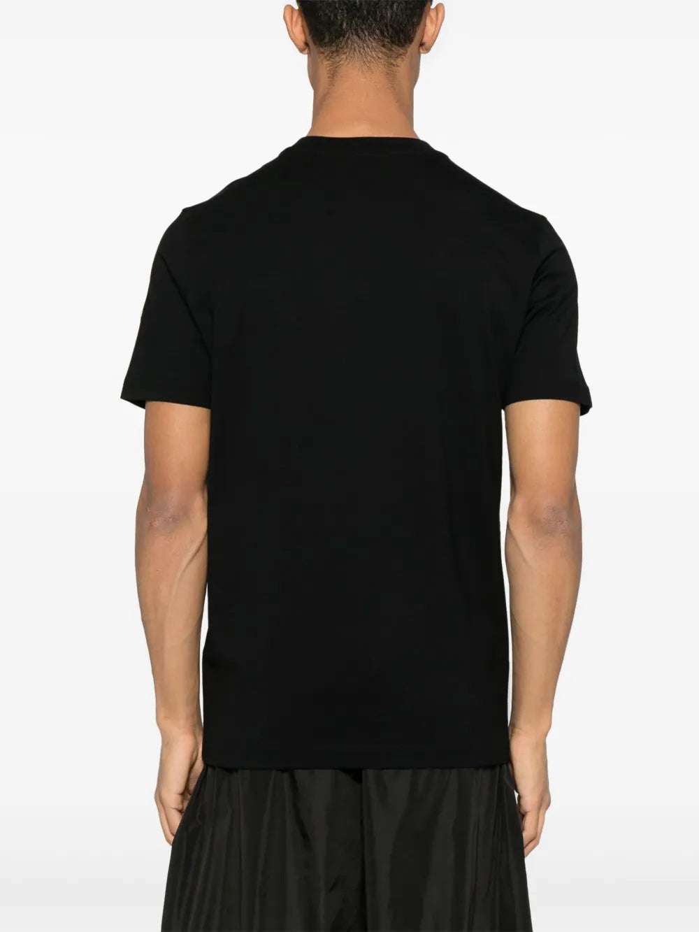 T-shirts T-shirt à logo brodé Moncler Noir Homme