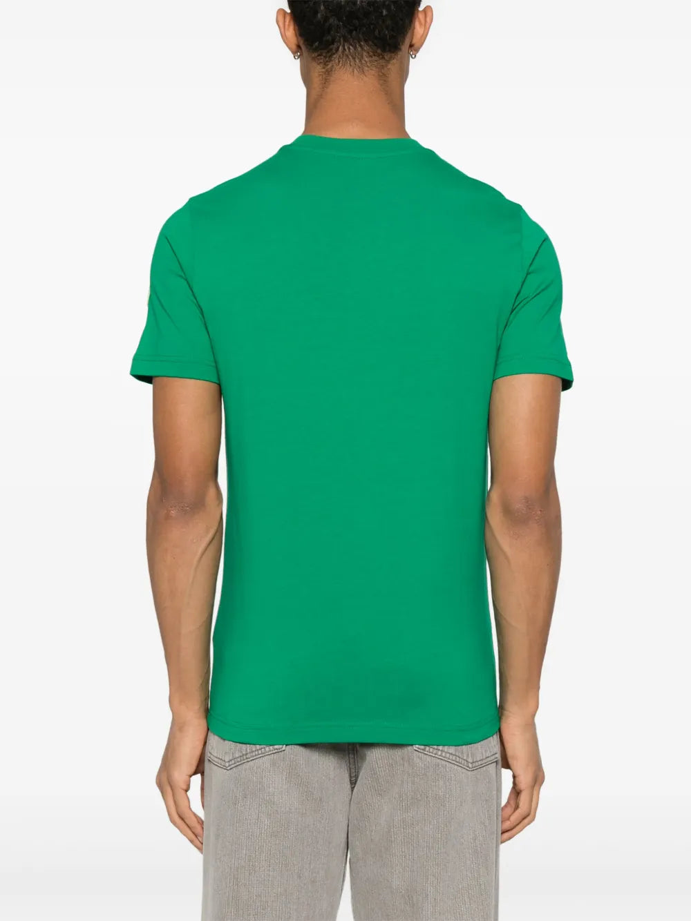T-shirts T-shirt à logo brodé Moncler Vert Homme