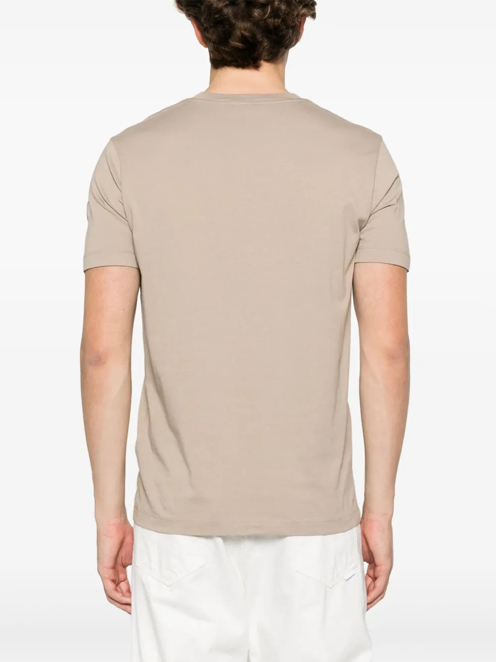 T-shirt T-shirt con logo sfocato Moncler Beige Homme