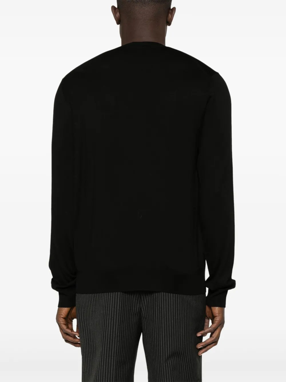 Malhas Sweater de Seda Prada Preto Homme