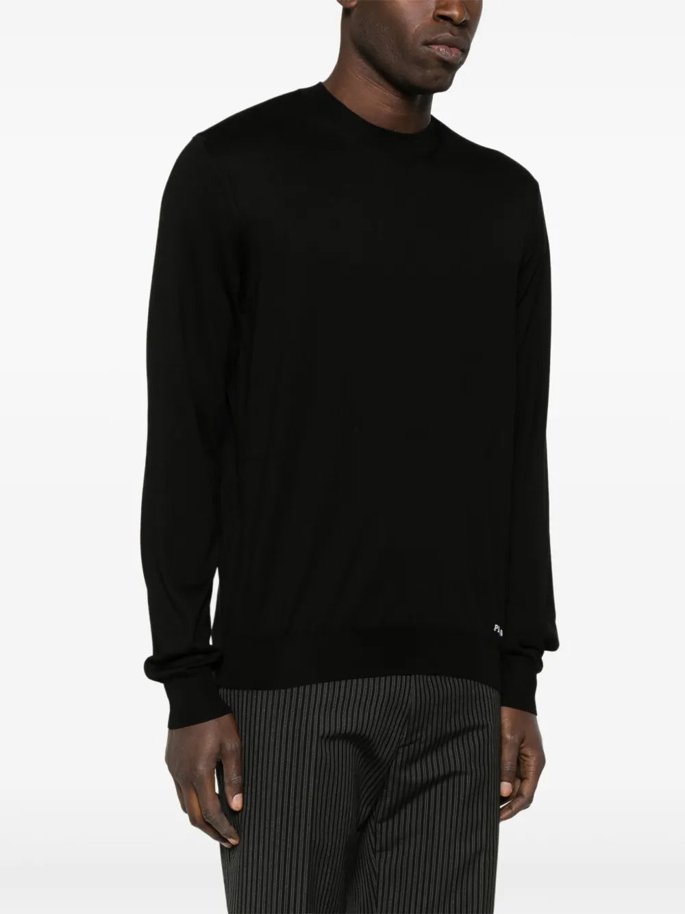 Malhas Sweater de Seda Prada Preto Homme
