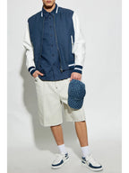 Vestes Bomber varsity en denim Givenchy Bleu foncé Homme