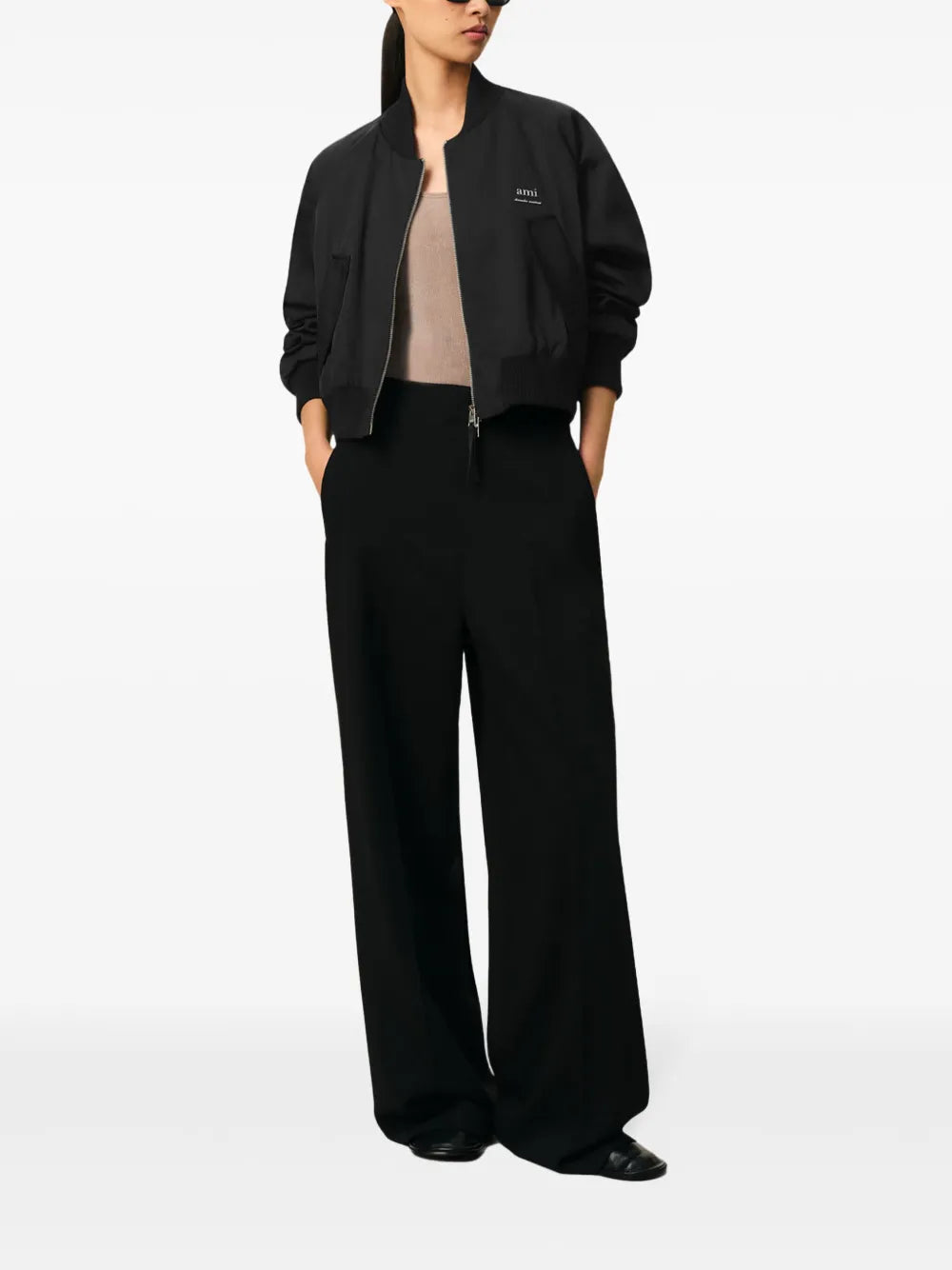 Jackets Alexandre Mattiussi Bomber Ami PARIS Black Femme