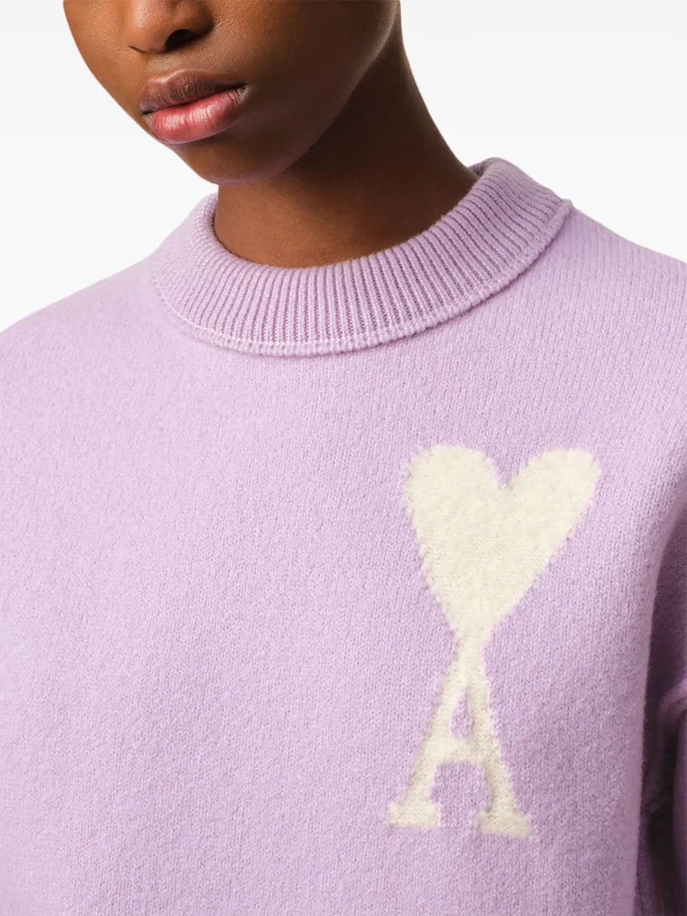 Maille Pull Ami de coeur Ami PARIS Violet Unisexe