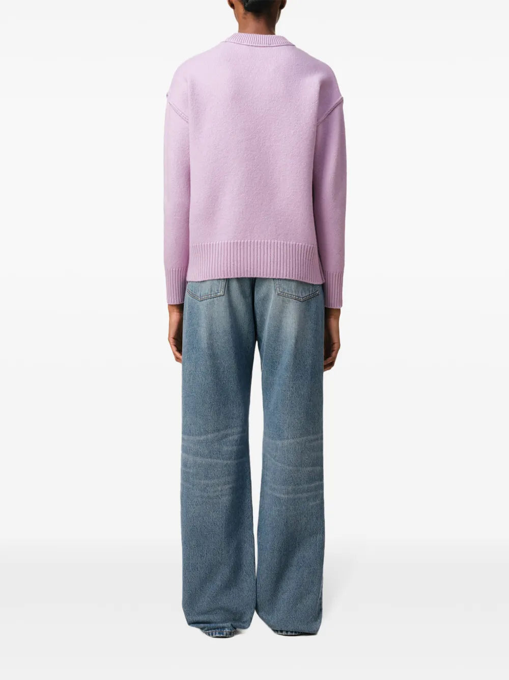 Maille Pull Ami de coeur Ami PARIS Violet Unisexe