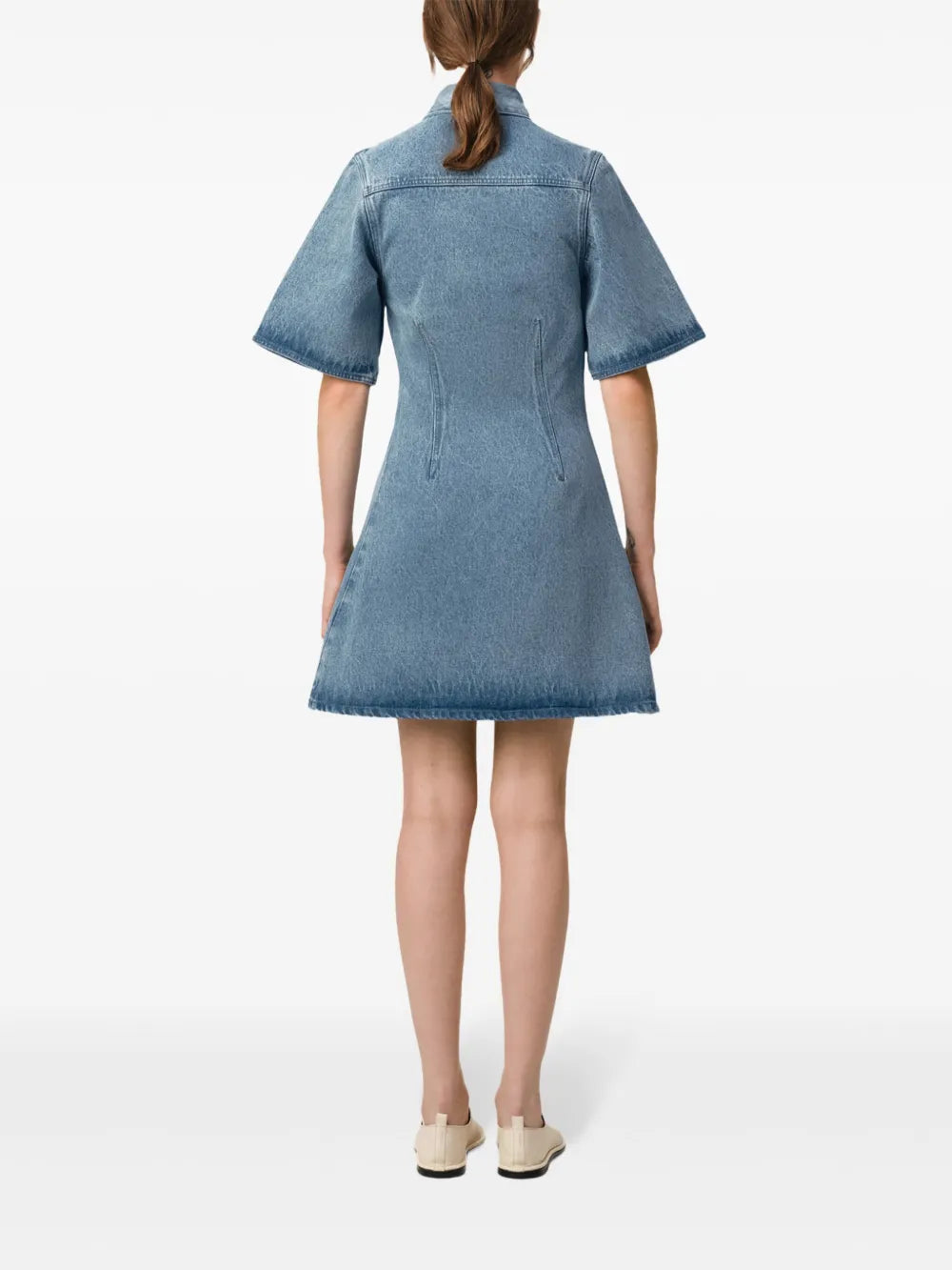 Vestidos Vestido Camisa de Denim Ami PARIS Azul Femme