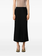 Saias Saia Midi Reta Ami PARIS Preto Femme