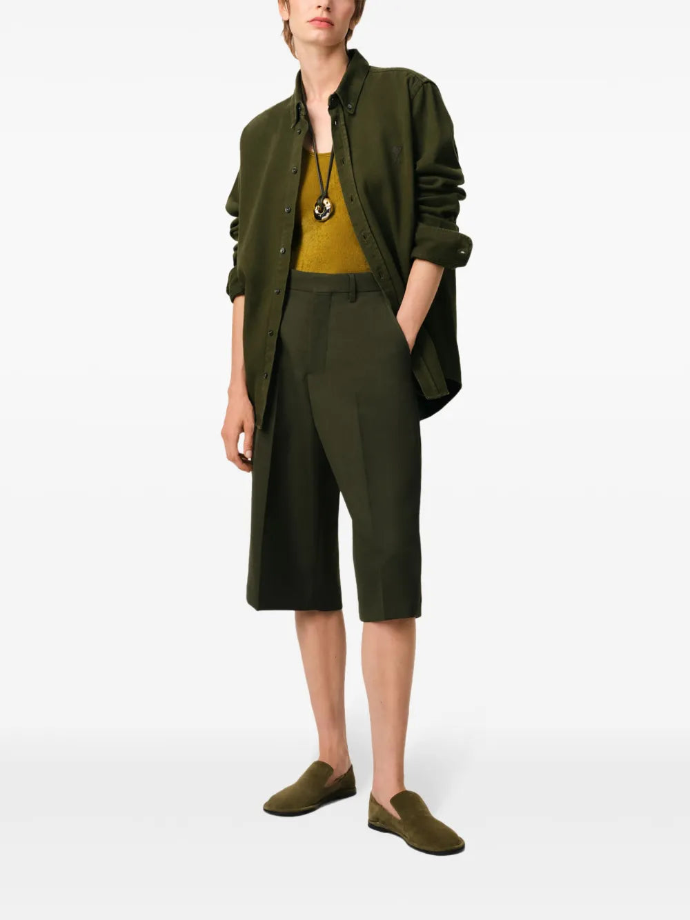 Camisas Camisa Ami de Coeur Ami PARIS Caqui Unisexo