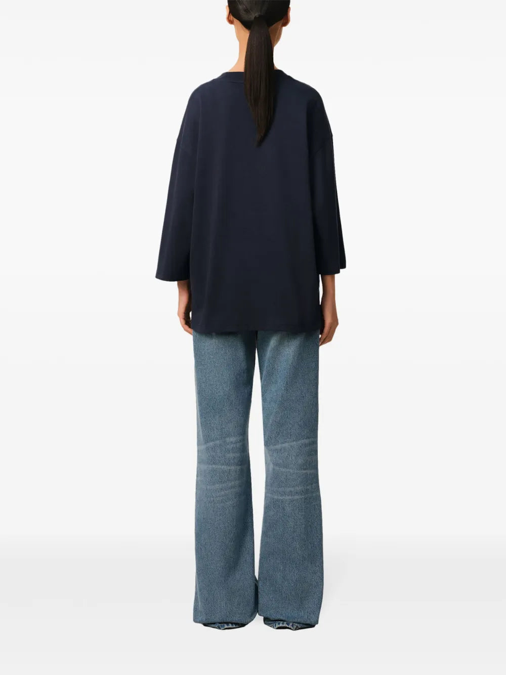 Camisetas T-shirt Ami de Coeur Tecido Ami PARIS Azul escuro Femme