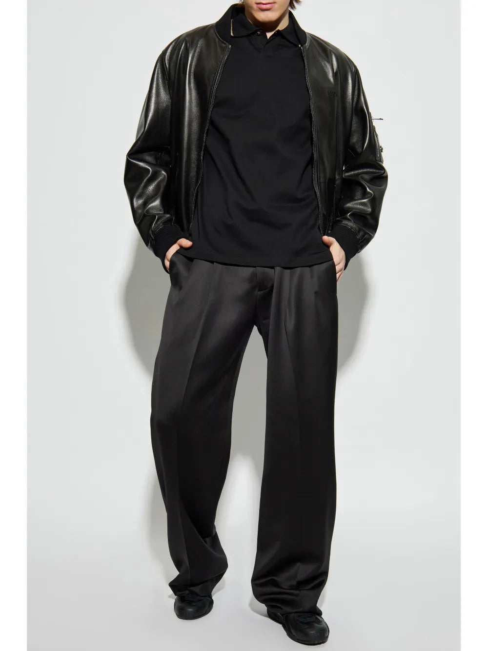 Polos Polo Negro Versace Negro Homme