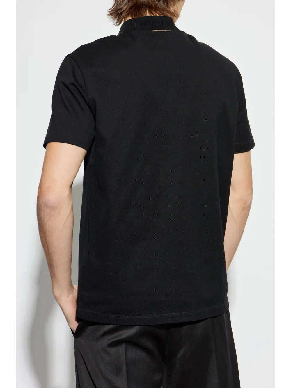 Polos Polo Negro Versace Negro Homme