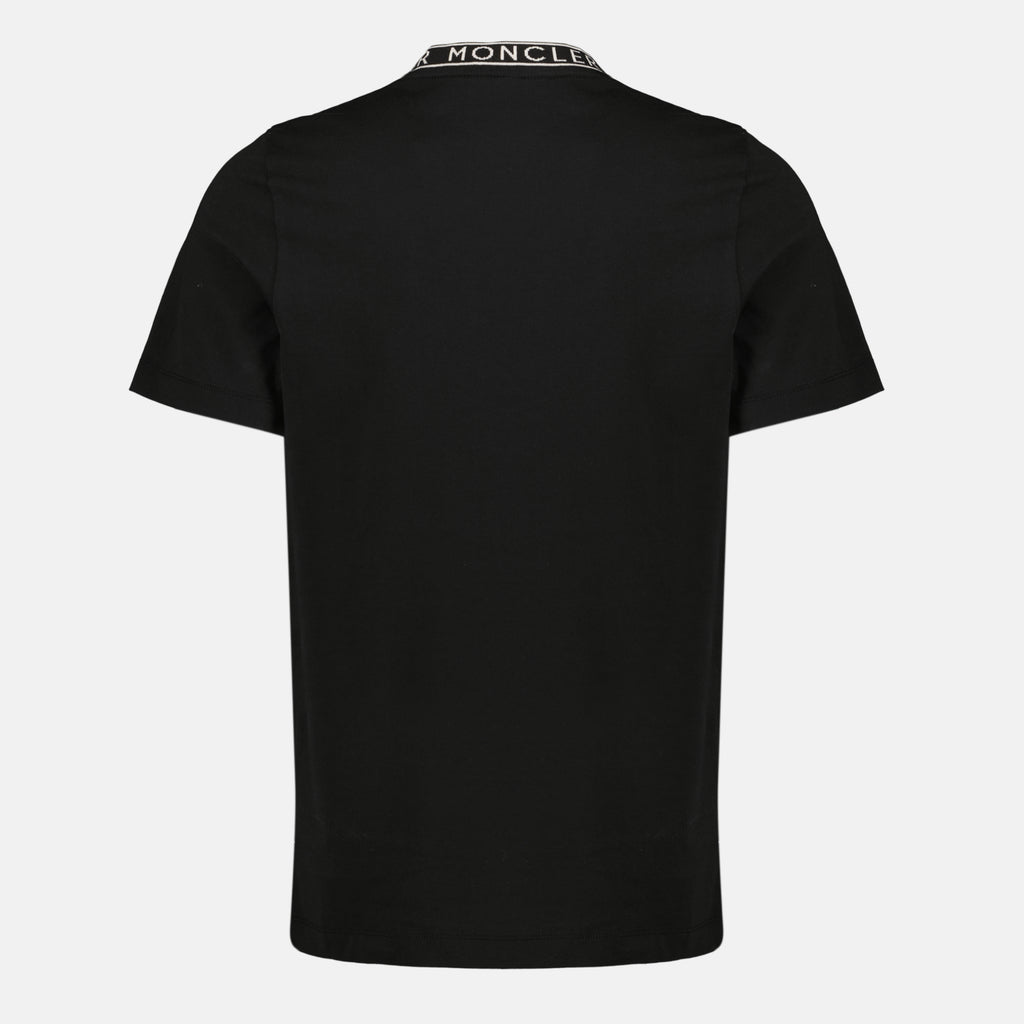 Image de l'article T-shirt logo noir de la marque Moncler pour Homme - Saison Printemps-Été 2026 - Vue de Dos