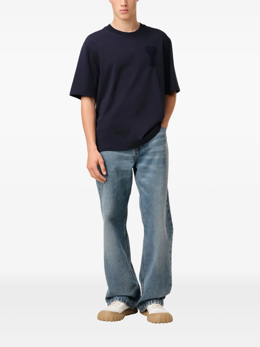 Tシャツ アミ・ド・クール Tシャツ Ami PARIS ダークブルー メンズ