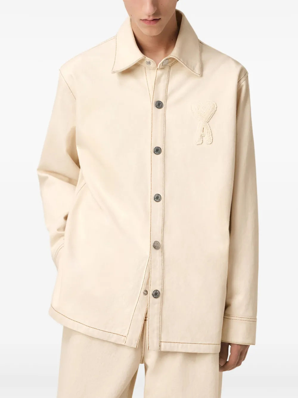 Camisas Camisa Ami de Coeur Ami PARIS Beige Homme