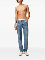 Pants Straight Jeans Ami PARIS Blue Homme