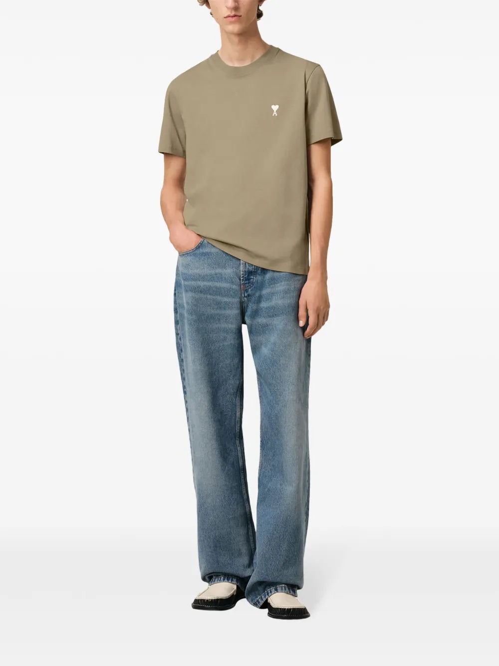 T-shirts Heart Friend T-shirt Ami PARIS Khaki Homme