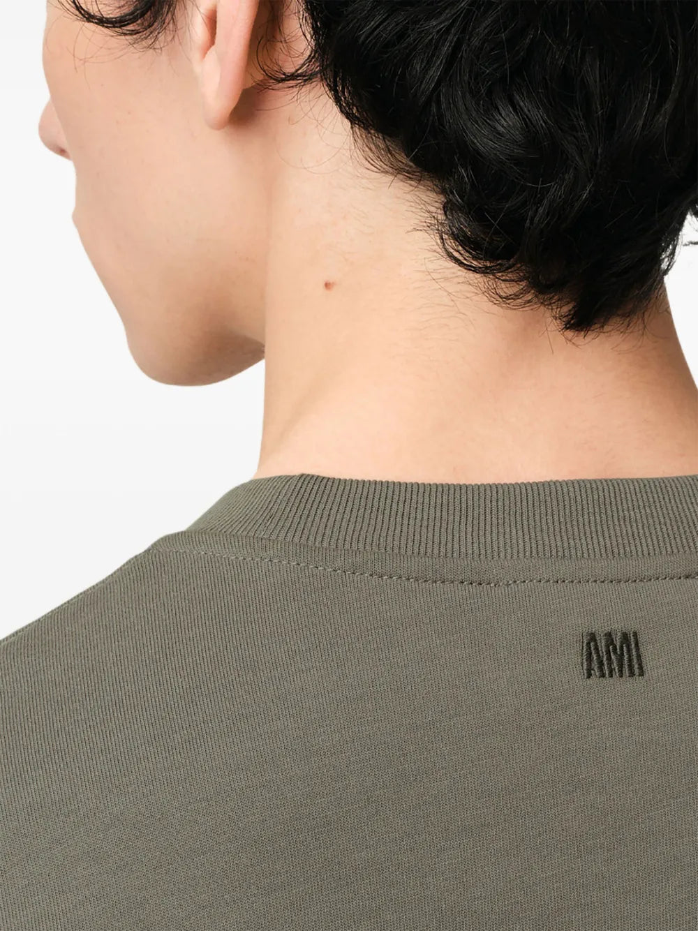 T-shirts T-shirt Ami de coeur Ami PARIS Kaki Unisexe