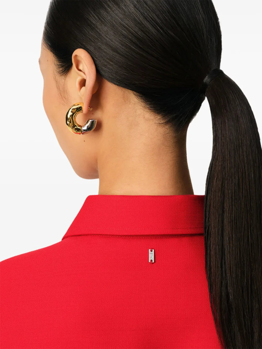 Vestidos Vestido Camisa em Lã Ami PARIS Vermelho Femme
