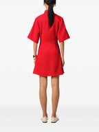 Vestidos Vestido Camisa em Lã Ami PARIS Vermelho Femme