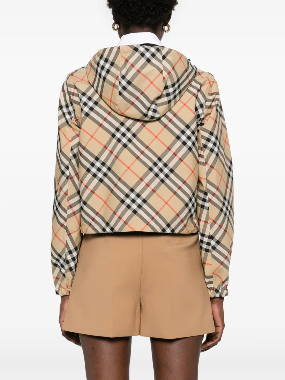ジャケット リバーシブルチェックジャケット Burberry ベージュ Femme