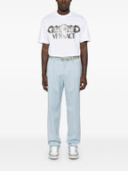 Tシャツ メデューサ オン チェーン Tシャツ Versace 白 Homme