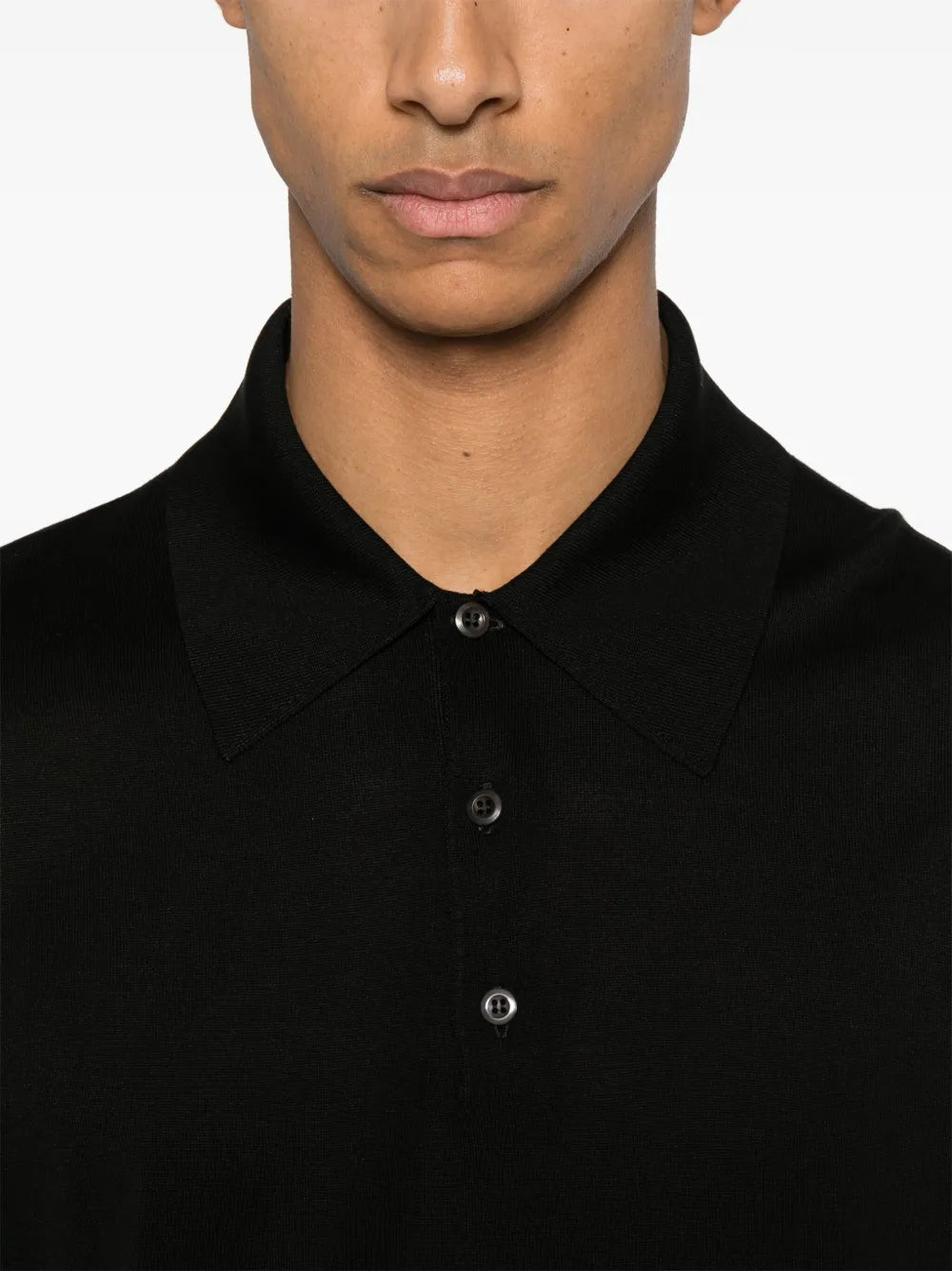 Polo shirts Silk Polo Prada Black Homme