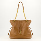 Sacs seau Sac Jamie shopping en cuir marron Saint Laurent Marron Femme