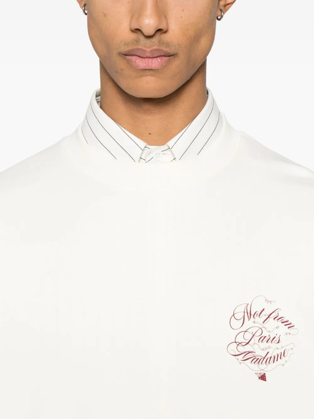T-shirts T-shirt slogan vignes Drole De Monsieur Blanc Homme