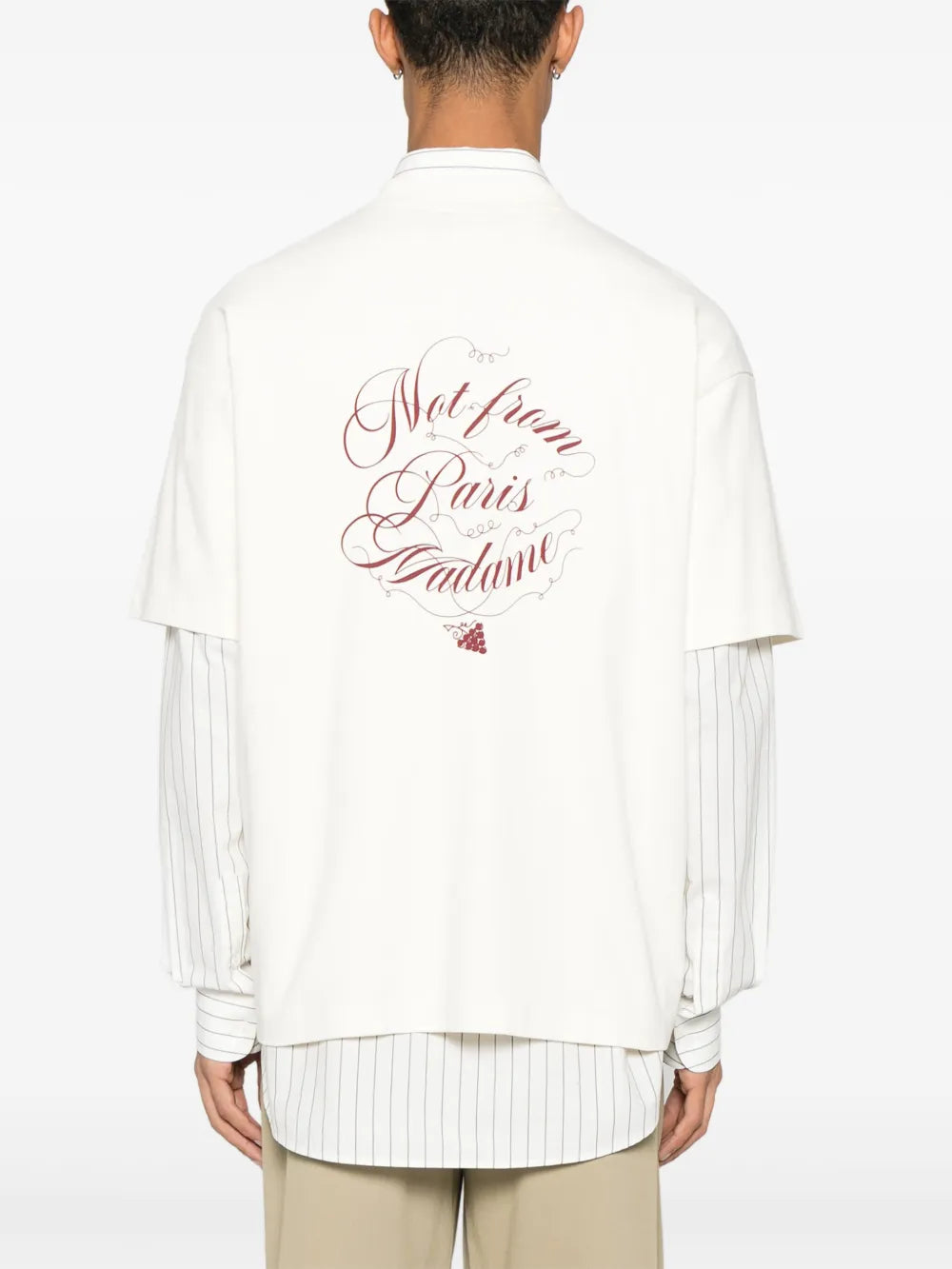 T-shirts T-shirt slogan vignes Drole De Monsieur Blanc Homme