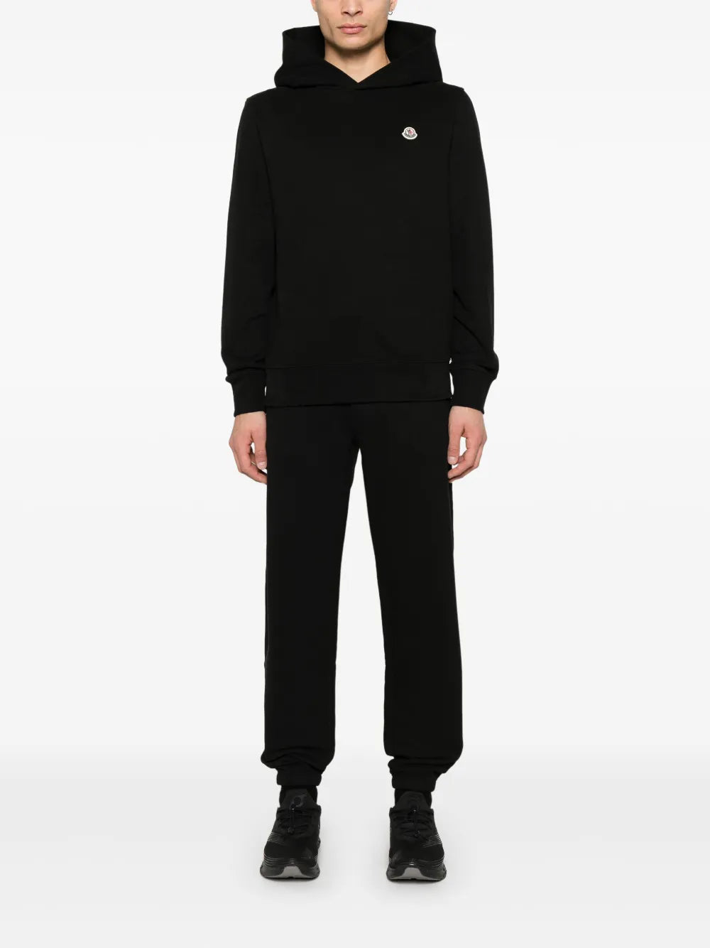 パンツ ロゴジョギングパンツ Moncler 黒 Homme