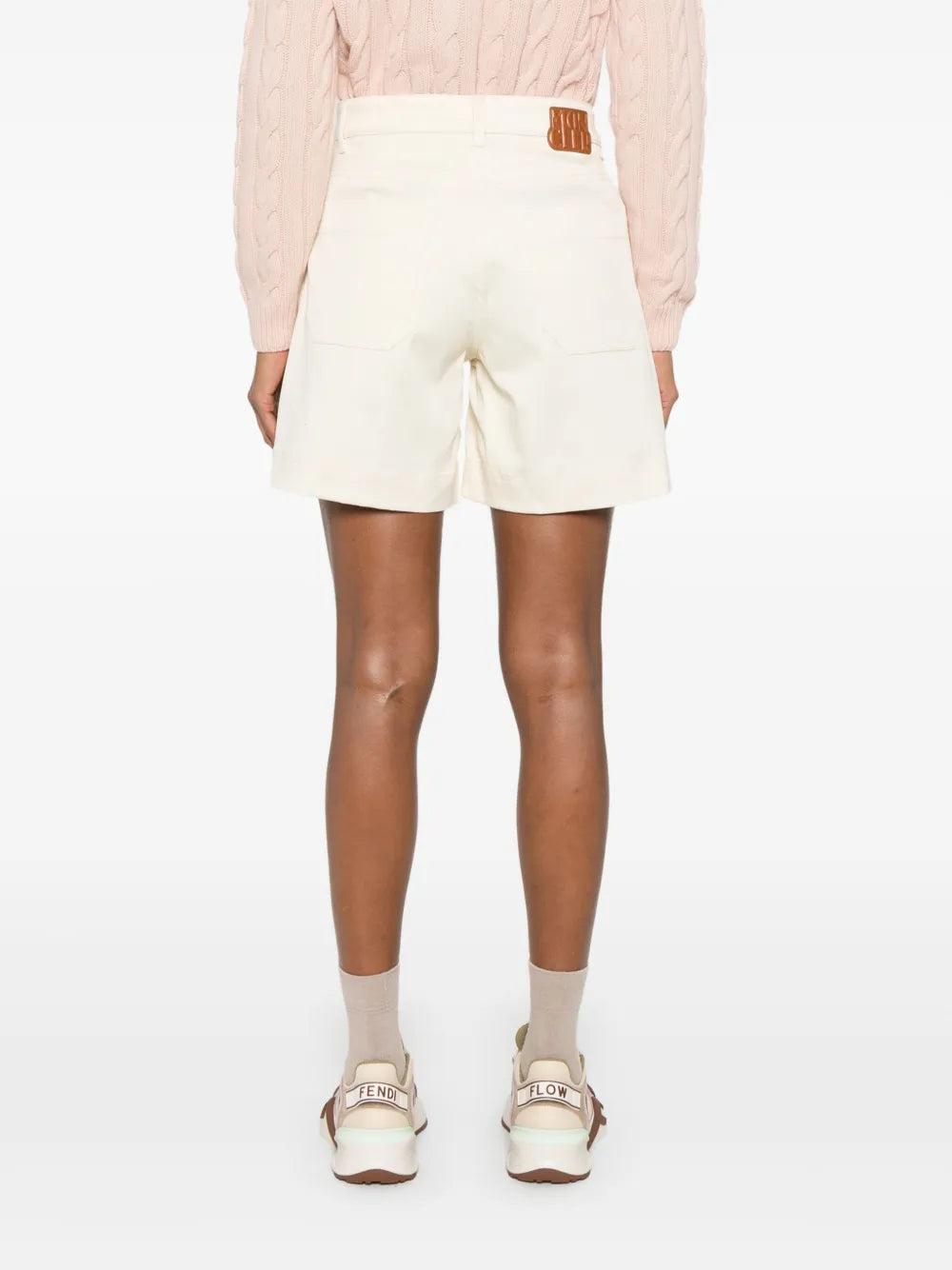 Shorts Gabardina Bermuda Moncler Beige Femme