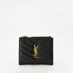 Image de l'article Portefeuilles Cassandre de la marque Saint Laurent pour Femme - Saison Automne-Hiver 2025 - Vue de Face